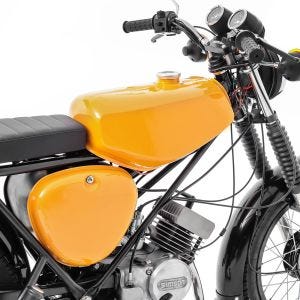 Tank / Benzintank passend für Simson S51 / S50 / S70 mit Seitendeckel Craftride gelb DPL4