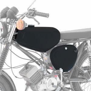 Tank / bensintank passende for Simson S51 / S50 / S70 med sidedeksel Craftride matt svart
