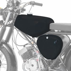 Tank / Benzintank passend für Simson S51 / S50 / S70 mit Seitendeckel Craftride schwarz matt DPLS2