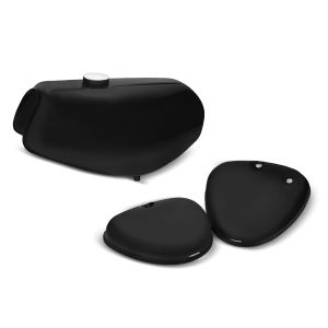 Tank / bensintank passende for Simson S51 / S50 / S70 med sidedeksel Craftride matt svart