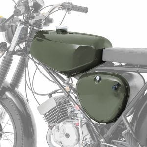 Tank / Benzintank passend für Simson S51 / S50 / S70 mit Seitendeckel Craftride olivgrün DPLS2