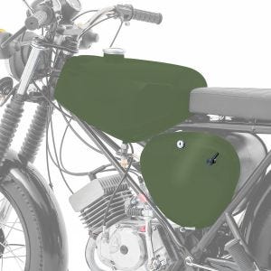 Tank / Benzintank passend für Simson S51 / S50 / S70 mit Seitendeckel Craftride olivgrün matt DPLS2