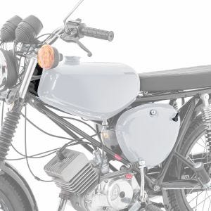 Tank / bensintank passende for Simson S51 / S50 / S70 med sidedeksel Craftride grå