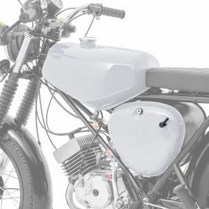 Tank / Benzintank passend für Simson S51 / S50 / S70 mit Seitendeckel Craftride grau DPLS2