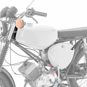 Tank / Benzintank passend für Simson S51 / S50 / S70 mit Seitendeckel Craftride grundiert