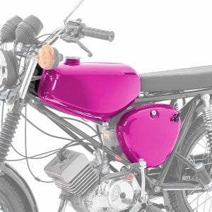 Tank / Benzintank passend für Simson S51 / S50 / S70 mit Seitendeckel Craftride Candy Pink