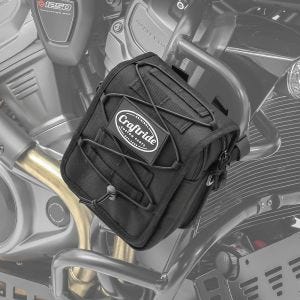 Craft bar bag Craftride Dark Gear egnet for motorsykkel crash bar 3,5L svart