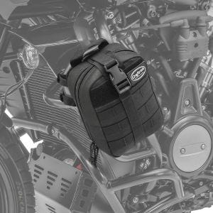 Craft bar bag Craftride Dark Gear egnet for motorsykkel crash bar 4L svart