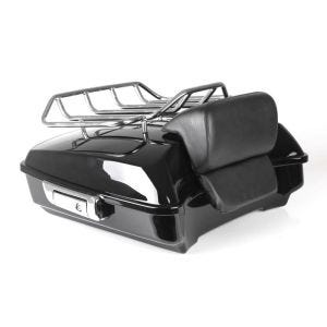 Toppdeksel som passer for Harley Davidson Electra Glide Ultra Limited 14-24 Craftride Razor GB8 med bagasjegrill svart