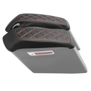 Deksel for sidekasselokk som passer til Harley Davidson Touring-modeller 14-24 Deksel Craftride rød