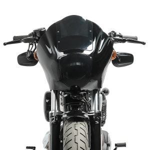 Lampemaske MG8 egnet for Dyna Street Bob 06-17 lampekåpe røykgrå Craftride