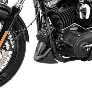 Frontspoiler egnet for Harley Davidson Dyna modeller 06-17 Craftride svart DPLB1