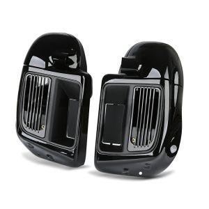 Benskjold egnet for Harley Davidson Street Glide 14-22 Craftride ventilert svart