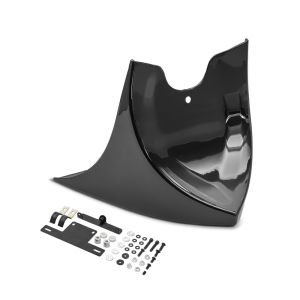 Frontspoiler egnet for chopper / tilpasset sykkelmotorspoiler Craftride CP9 svart CB5922 DPLB