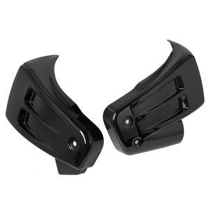 Motorsykkel batterideksel sett venstre/høyre passende for Harley Davidson Breakout 114 18-24 Craftride sidedeksel svart
