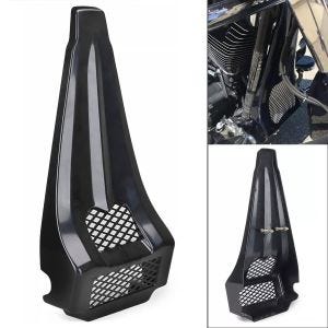 Frontspoiler egnet for Harley Davidson Touring 97-13 radiatordeksel Craftride BH1 blank svart