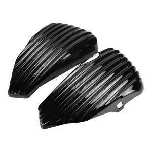 Sidedeksler høyre og venstre Craftride motorsykkel batterideksel oljetankdeksel egnet for Harley Davidson Sportster 883 R Roadster 04-13 svart