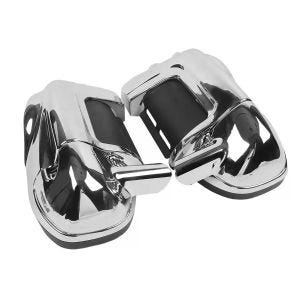Benskjold egnet for Harley Davidson Road King 94-13 Craftride ventilert krom