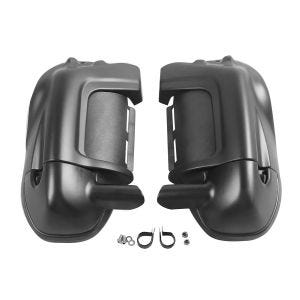 Benskjold egnet for Harley Davidson Touring-modeller 1983-2013 Craftride ventilert svart matt