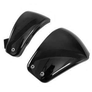 Motorsykkel batterideksel sett venstre/høyre passende for Harley Davidson Softail 18-24 Craftride BA9 sidedeksel svart