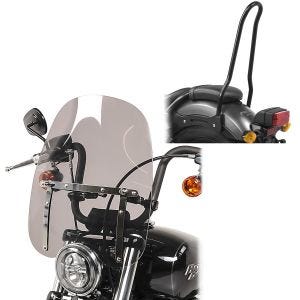 Set Windschild + Sissy Bar für Honda Rebel 500 17-21 Craftride CW1_1