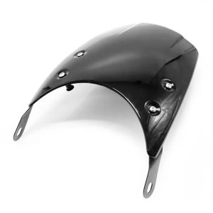 Frontrute Craftride RW1 egnet for Royal Enfield Interceptor 650 frontrute svart