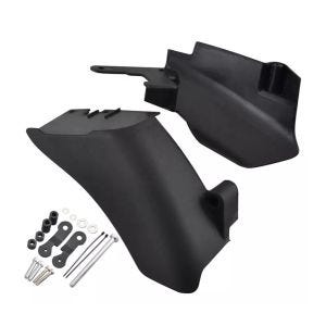 Mellomramme vindavviser egnet for Harley Davidson Dyna 06-17 varmebeskyttelse Craftride WA7 svart