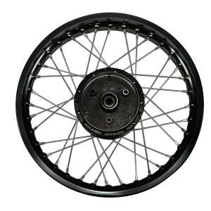 Eiker hjulfelg aluminium 1,6x16 passer til Simson S51 S50 S70 Schwalbe KR51 aluminiumsfelg Craftride AF13 svart DPL2