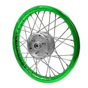 Eiker felg aluminium 1,6x16 passer til Simson S51 S50 S70 Schwalbe KR51 aluminiumsfelg Craftride AF16 grønn