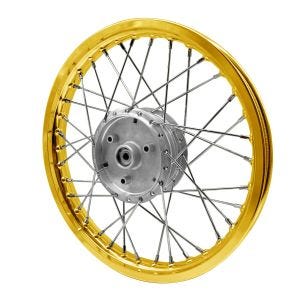 Eiker hjulfelg aluminium 1,6x16 passer til Simson S51 S50 S70 Schwalbe KR51 aluminiumsfelg Craftride AF17 gull