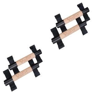 Sett med 2x paralletter Par Cranit LG12 Push-Up-håndtak Push Up-stativ i tre 40 cm