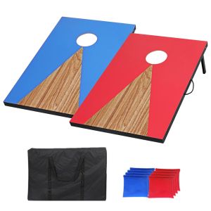 Utendørs cornhole spill Cranit CS2 tre cornhole boards rød/blå DPLI1 NYHET
