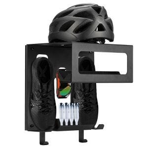 Sykkelveggfeste Cranit WF15 klesstativ MTB racersykkel hjelmholder svart DPL1