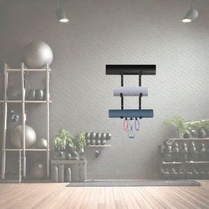 Fitnesswandregal für Yogamatten FW14 Mattenaufbewahrung Fitnessregal DPL1