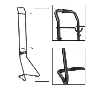 Fahrradständer vertikal FS24 Bodenständer für 2 Fahrräder Fahrradhalterung