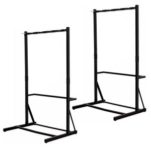 2x frittstående sykkelstativ for 5 sykler, stål 117 x 91,5 x 205,5 cm RI98 svart