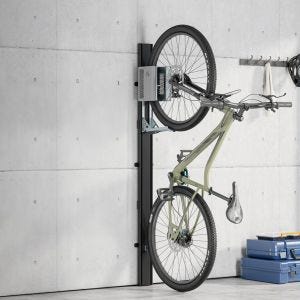 Frittstående sykkelstativ Cranit gulvstativ vertikalt horisontalt justerbart WS5 sort DPL2