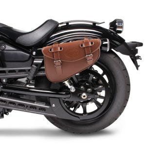 Salveske egnet for Triumph Bonneville Bobber / brun Craftride Arizona 3Ltr venstre i brunt