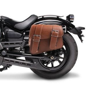 Salveske egnet for Chopper / Custombike Slim Montana Craftride 8Ltr venstre i brun CB31707