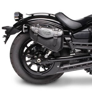 Salveske passer for Yamaha XVS 1300 A Midnight Star Craftride Arizona 3Ltr høyre i svart