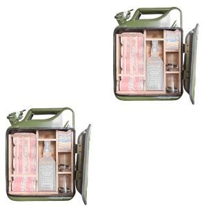 Sett med 2x minibar i bensinkanne design MF1 Divit Bar hylle / oppbevaring