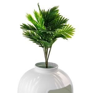 Kattesandboks med kunstig plante Divit KK16 planter kattetoalett DPL4