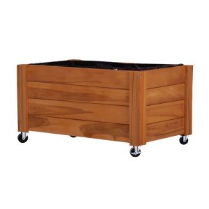 Plantepotte på hjul Divit FC58 plantekasse høybed ved 78 x 52 x 40,5 cm DPL1