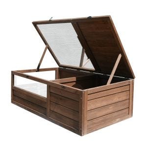 Skilpaddehus innhegning værbestandig 97 x 57 x 51 cm tre BF31 DPL1
