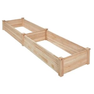 Hevseng plantekasse laget av tre 239 x 62 x 25 cm Enkel å montere BF38 DPL1