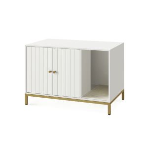 Feandrea kattesandboksskap Divit BK2718 kattesandboks med skrapematte 80 x 50 x 55 cm