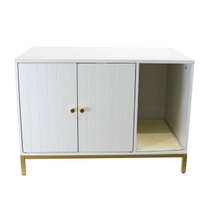 Feandrea kattesøppelskap Divit BK2718 kattesøppel med skrapematte 80 x 50 x 55 cm DPL1