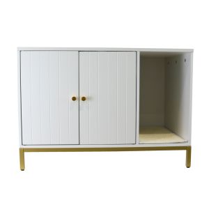 Feandrea kattesøppelskap Divit BK2718 kattesøppel med skrapematte 80 x 50 x 55 cm DPL2