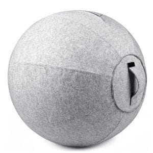 Sitteball med trekk Divit FM43 treningsball 55 cm diameter grå