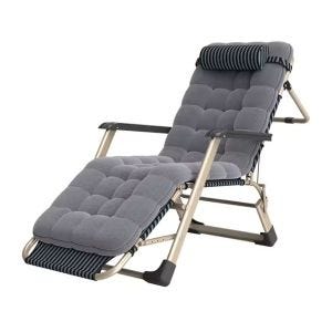 Liegestuhl Garten LG25 180cm Sonnenliege klappbar Gartenstuhl grau